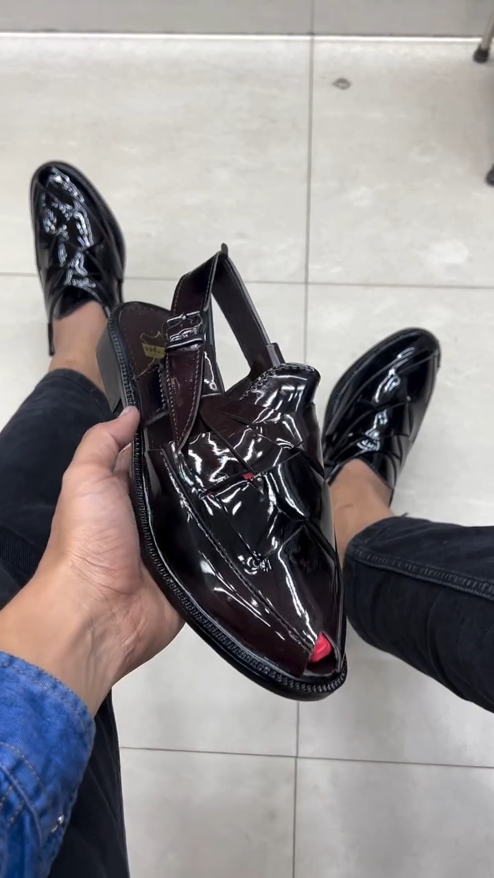 2025 Summer Men's Burgundy Casual Sandals