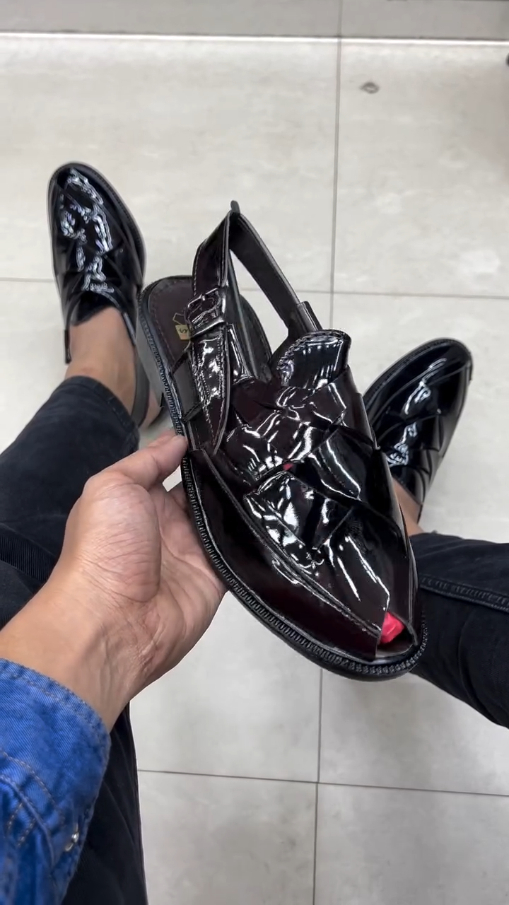 2025 Summer Men's Burgundy Casual Sandals