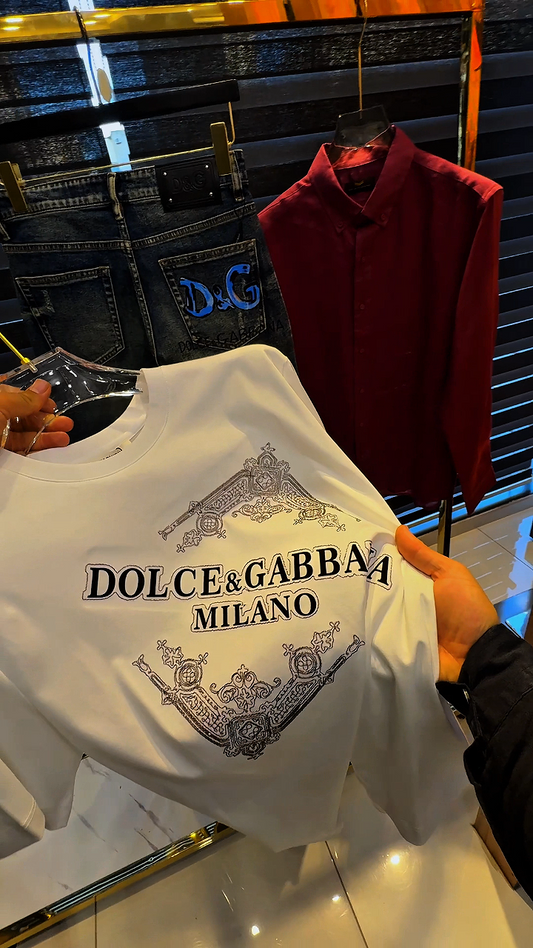 Men's Logo Plain Knit T-Shirt