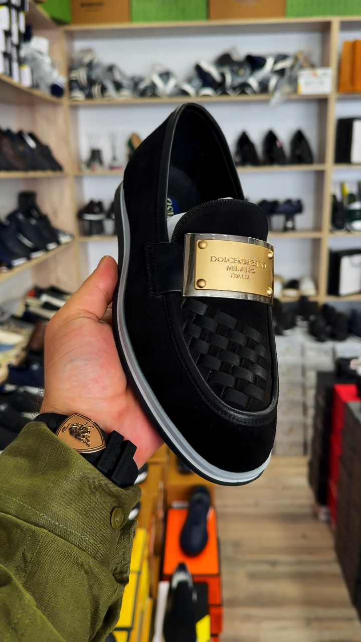 Men's Worn Calf Leather Loafers