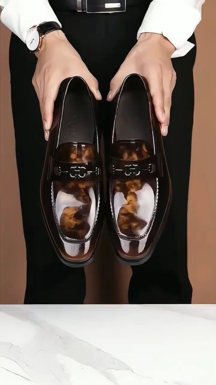 Piano lacquered leather shoes