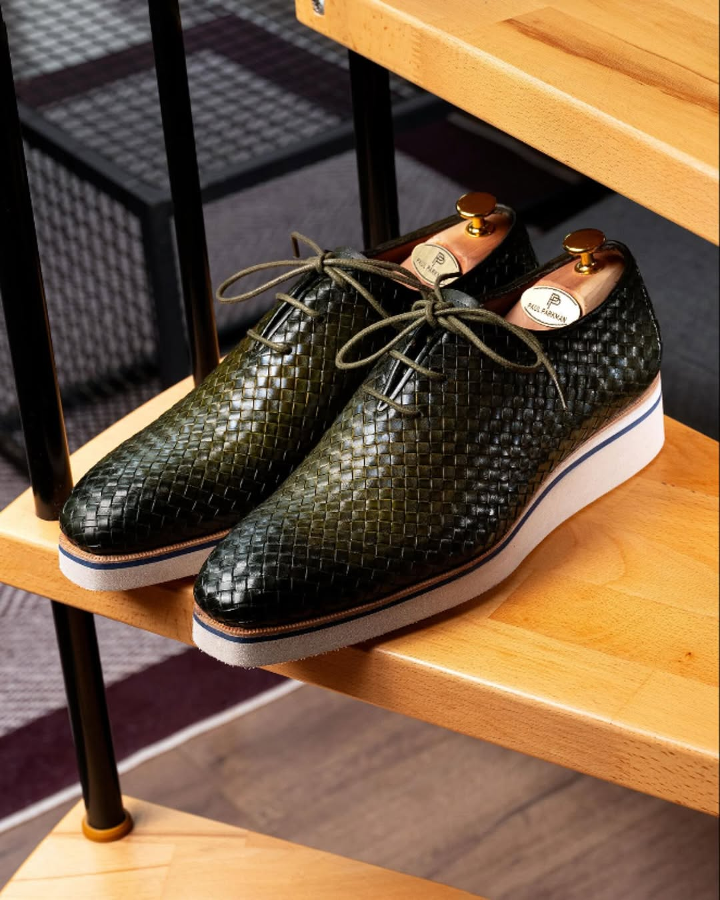 Men’s Woven Leather Smart Casual Shoes