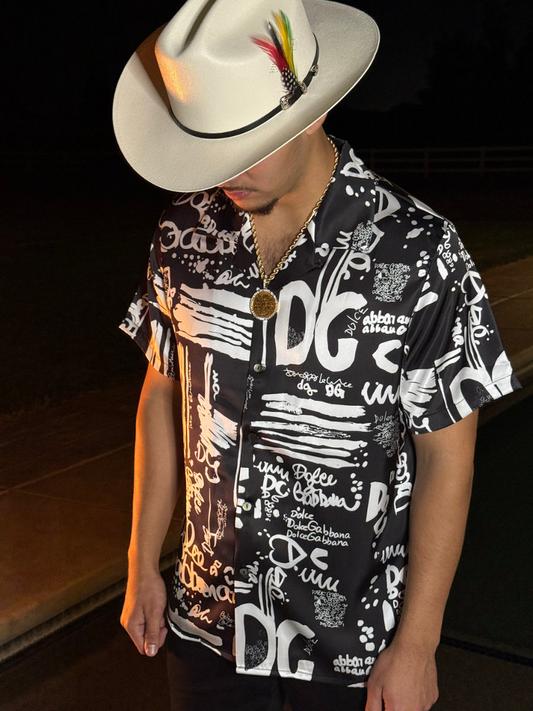 Italian pasta bacon short-sleeved shirt