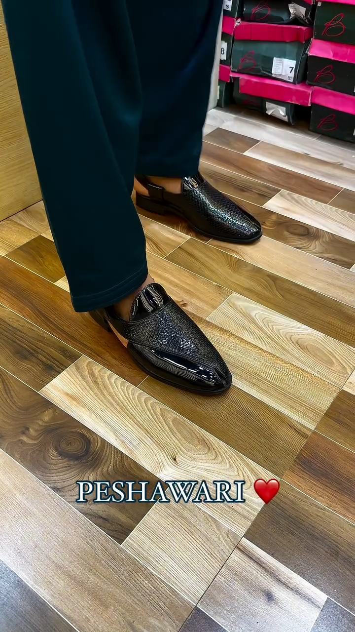 Men's Black Leather Moccasins