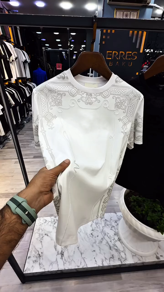 Men's Logo Printed Cotton Men's T-Shirt