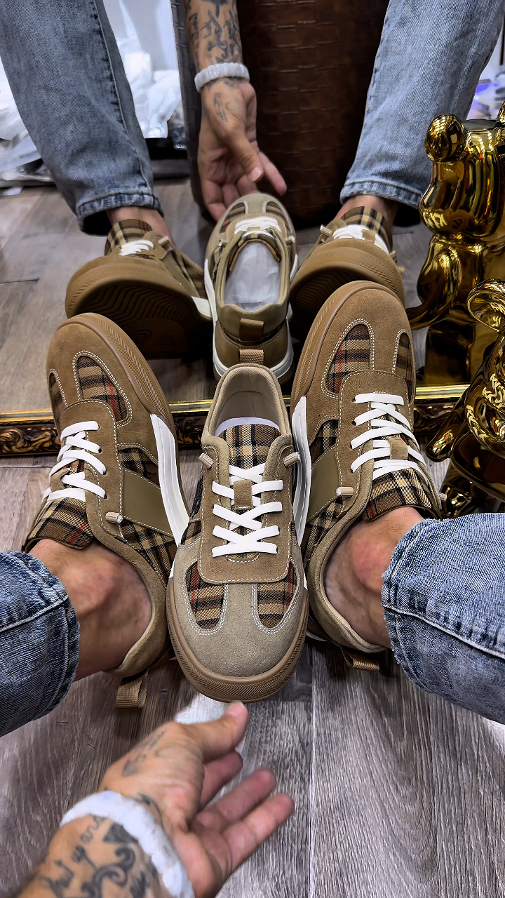 Men's Brown Casual Sneakers