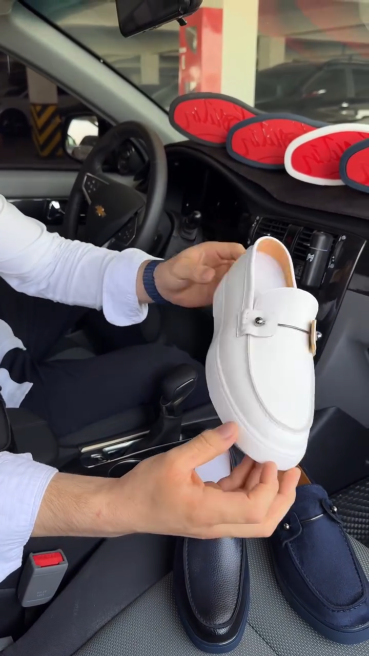 Christian Louboutin Chambeliboat Suede Loafers