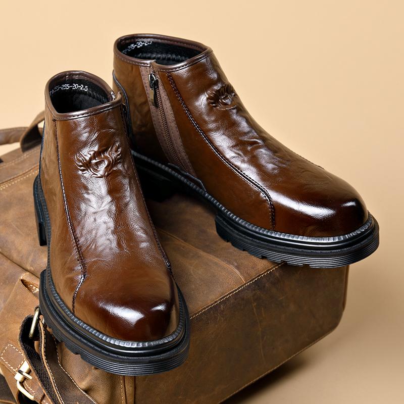 Winter High-Grade Men's Fashion Padded Warm Business Shoes