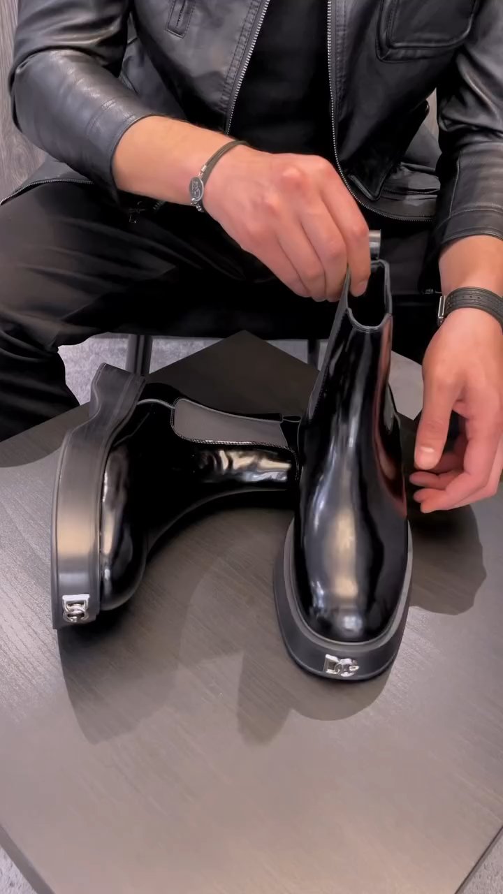 British style temperament square toe knight boots