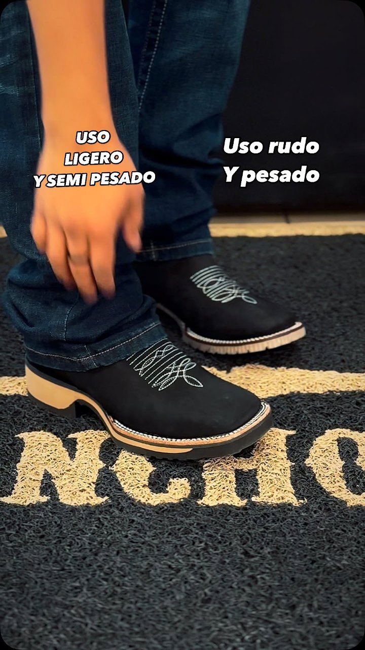 Square Toe Suede Genuine Leather Boots