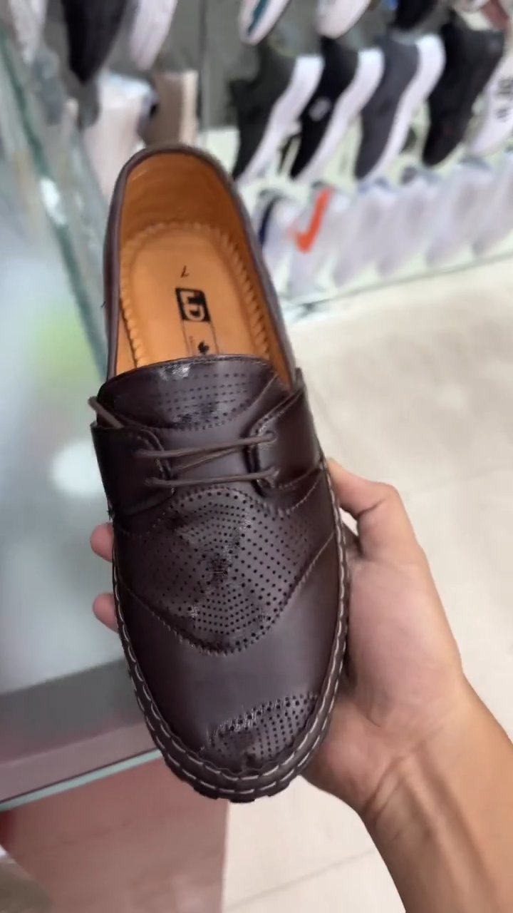 Men's Summer Breathable Leather Casual Shoes