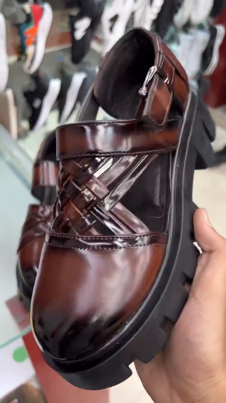 Women's Brown High Top Sandals