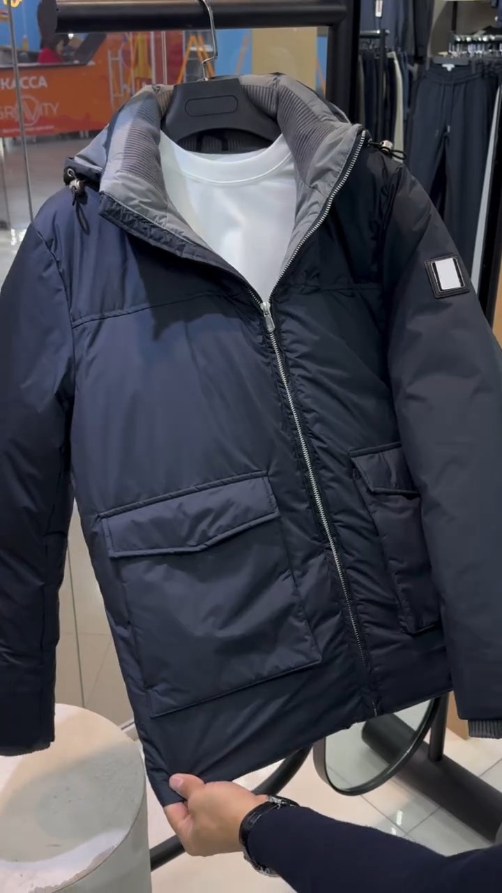 New winter hooded duck down jacket