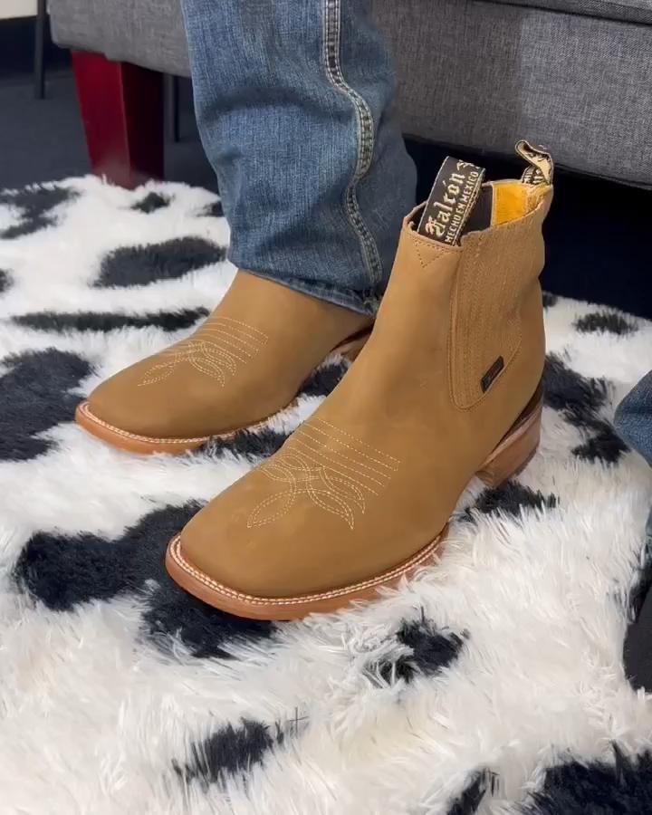Men's One-Step Cowhide Waterproof Lightweight Boots