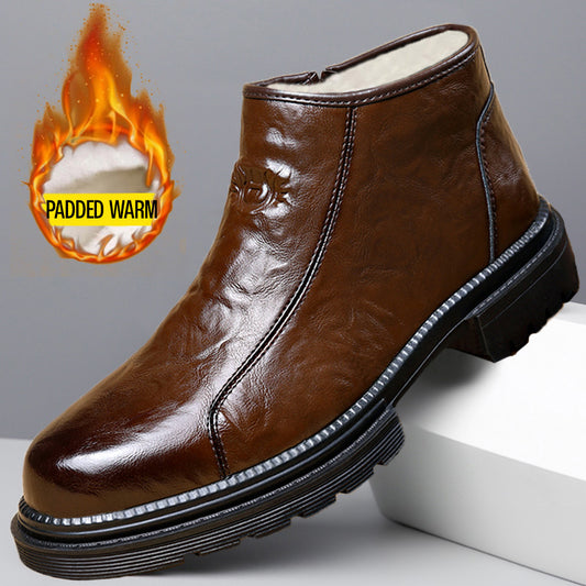 Winter High-Grade Men's Fashion Padded Warm Business Shoes