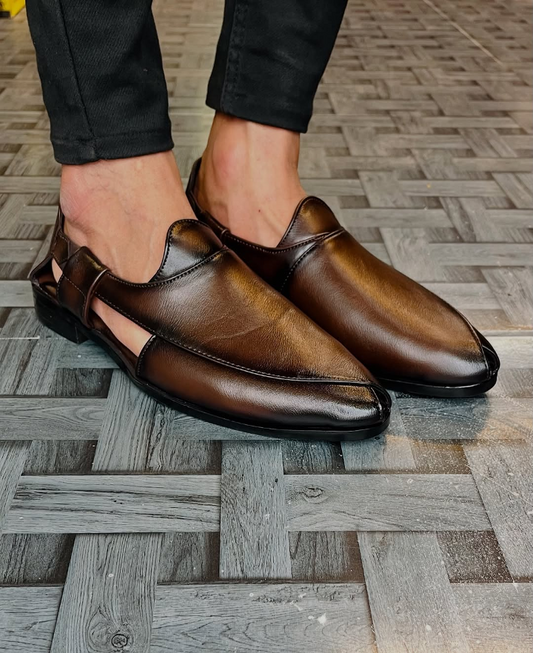 Men's Ethnic Leather Comfort Sandals