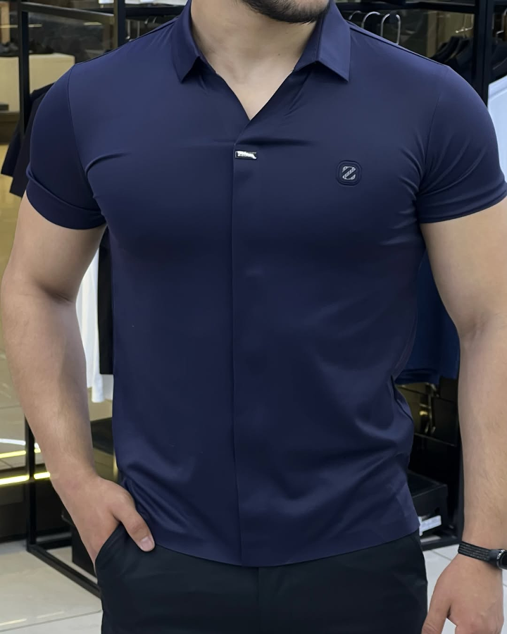 Men's sports wicking ice silk short sleeve