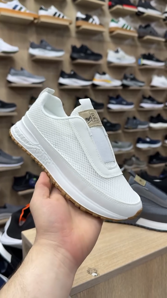 Lace-free elastic orthopedic shoes