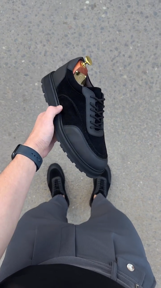 Henderson Baracco Panelled lace-up Sneakers