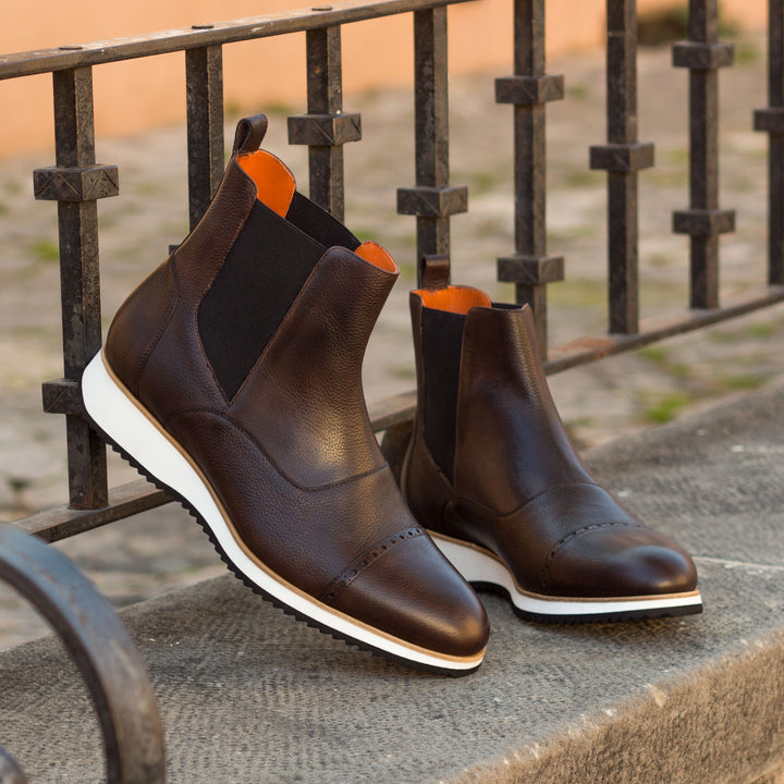 Dark Brown Chelsea Boot with Running Sole