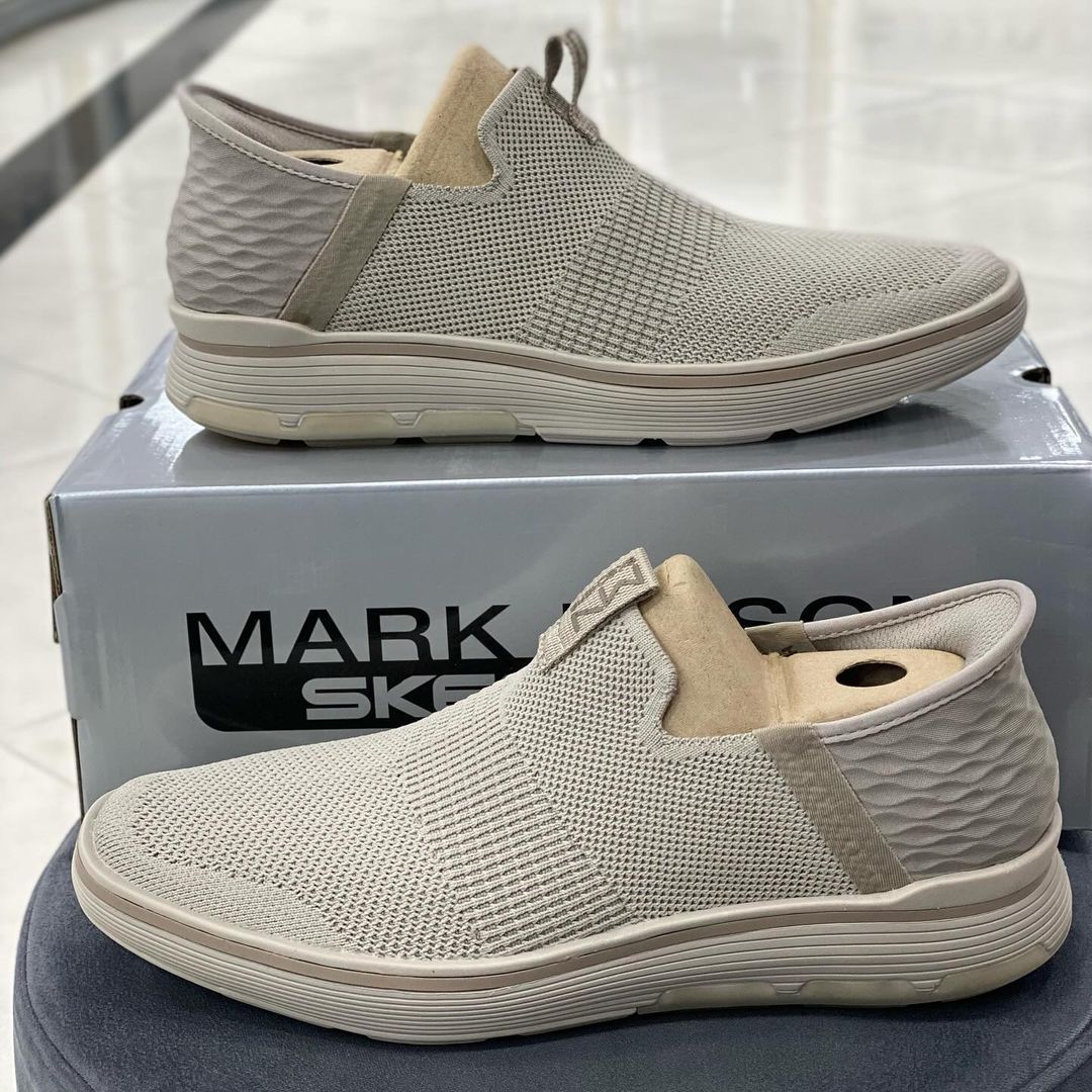 Textured Knit Hands-Free Pull-On Shoes