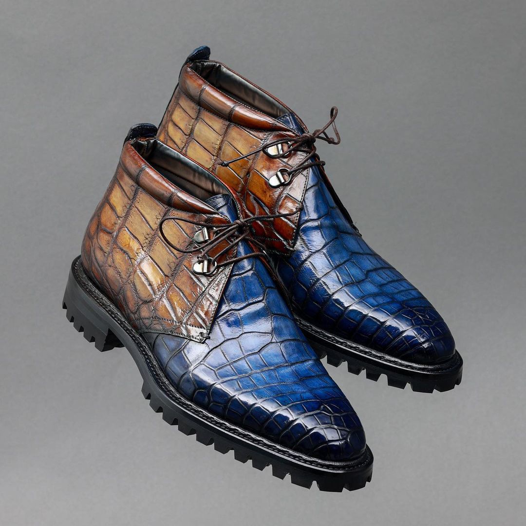 Stalwart Tanblue Designer Fur Boots