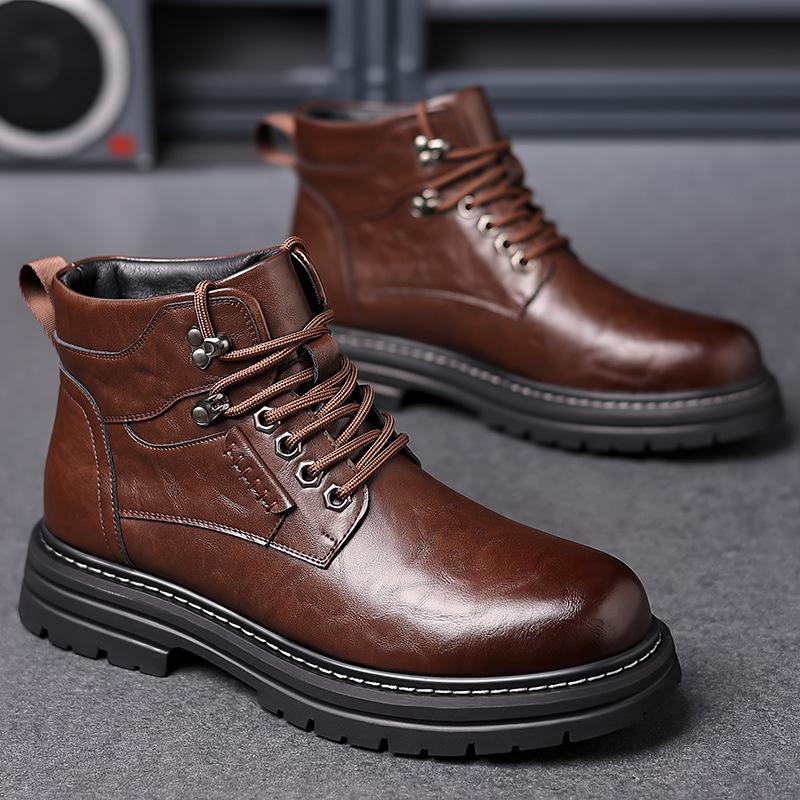 High-end Leather Work Men's Shoes