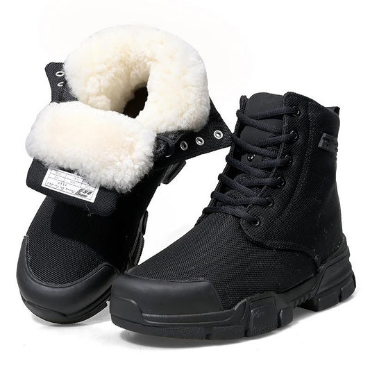 Winter thickening men's wool boots