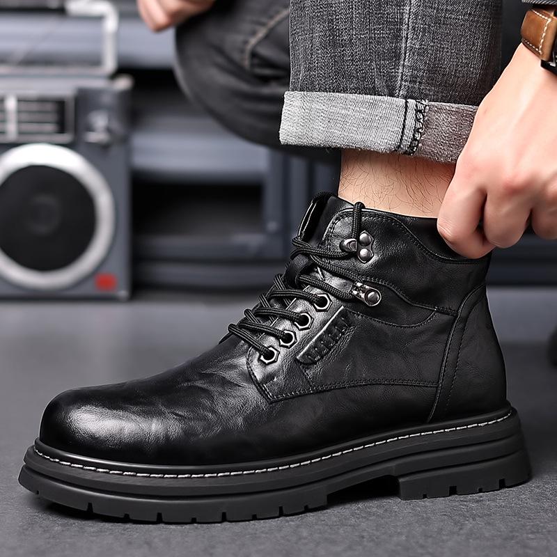 High-end Leather Work Men's Shoes