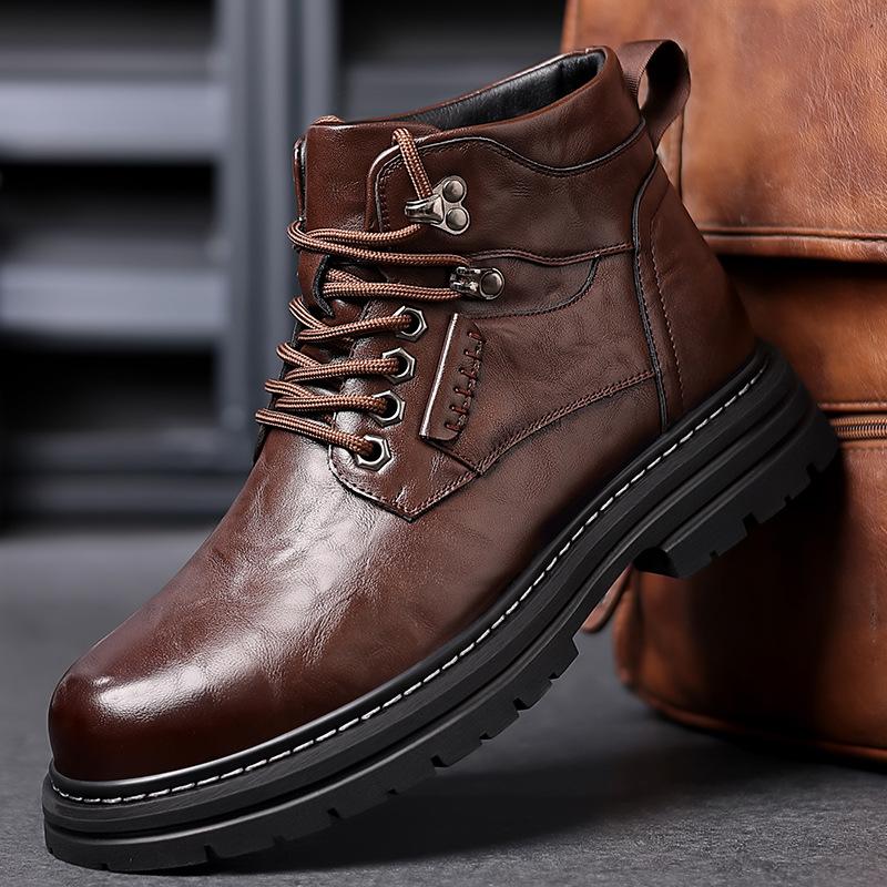 High-end Leather Work Men's Shoes