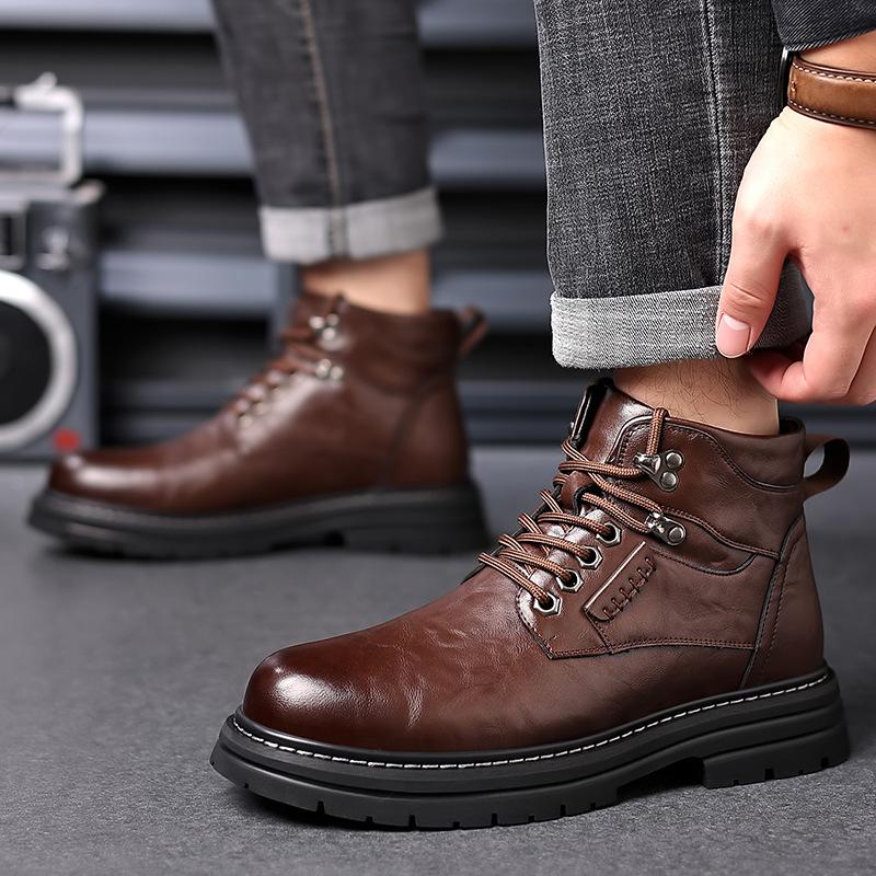 High-end Leather Work Men's Shoes