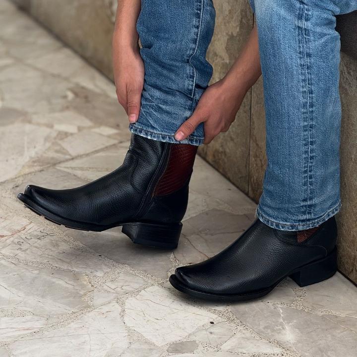 Italian Zipper Mid-Calf Boots