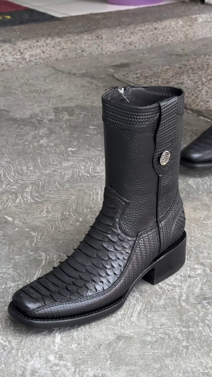 2024 Men's High Quality Python Casual Boots