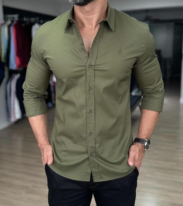 Men's Street Casual Long Shirt