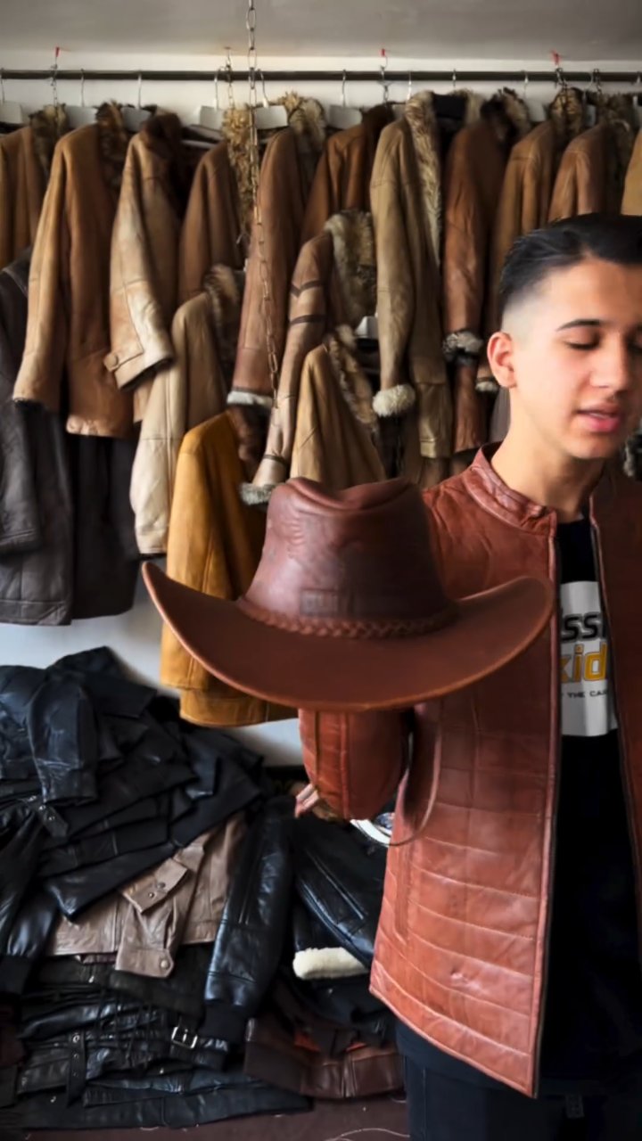 Genuine Leather Handmade Homemade Cowboy Hat