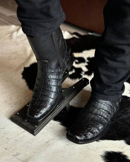 TBC Bootmakers The Mercedes Black Caiman Belly