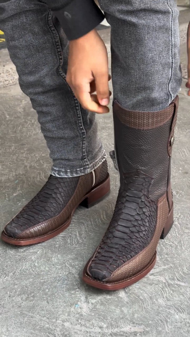 2024 Men's High Quality Python Casual Boots