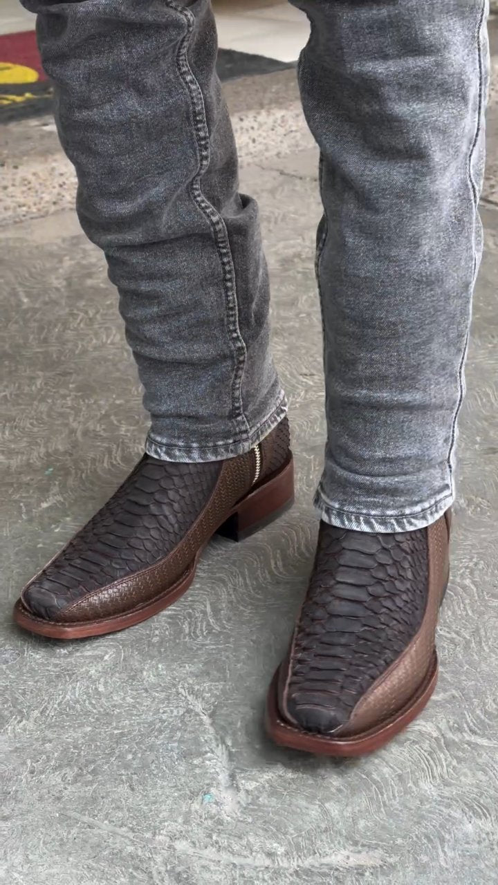 2024 Men's High Quality Python Casual Boots