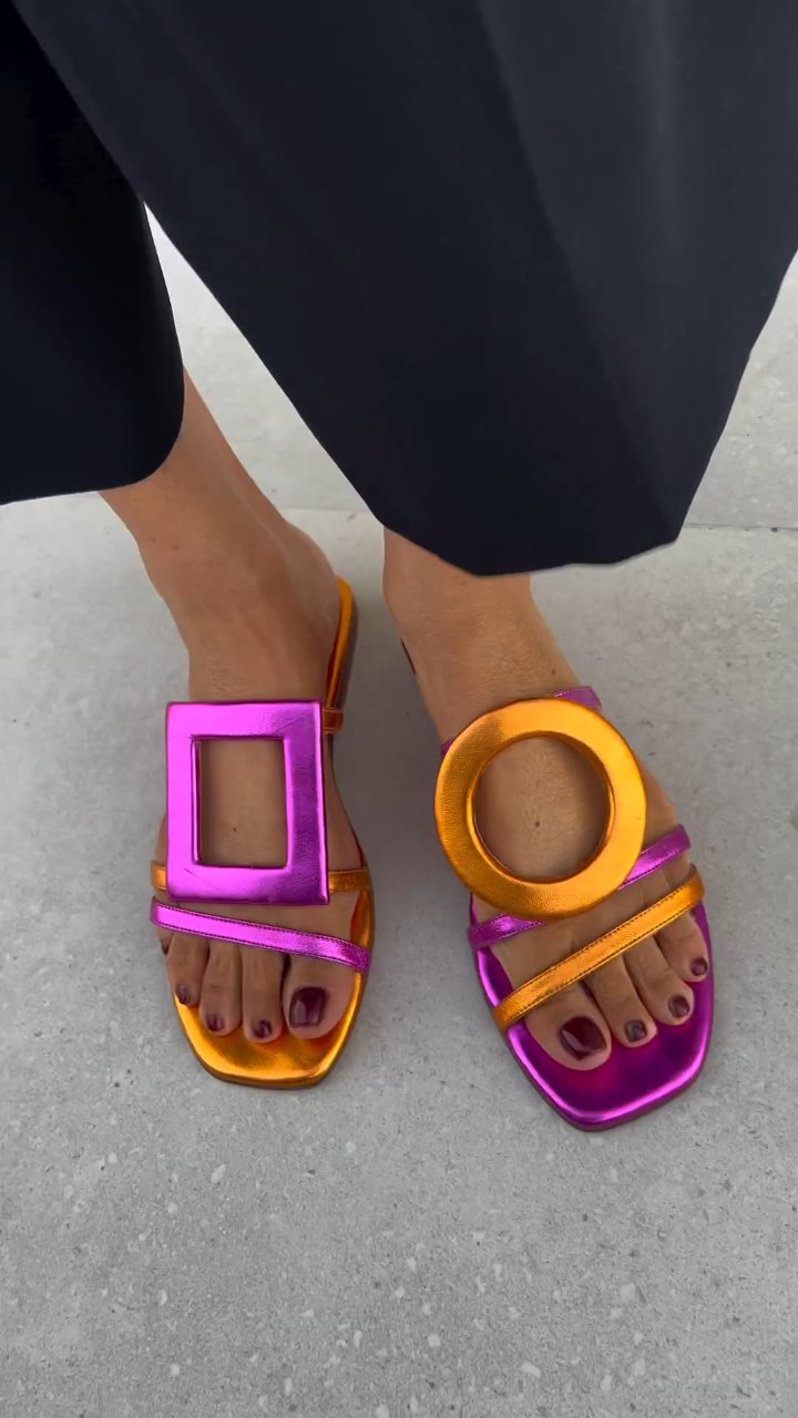 Solace Orange Sandals