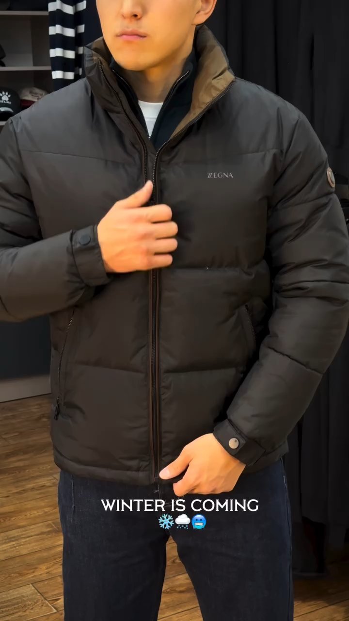 Duck down fashion simple down jacket