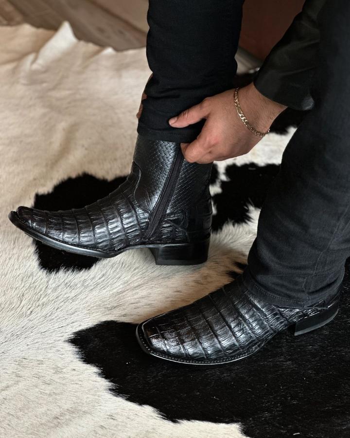 TBC Bootmakers The Mercedes Black Caiman Belly