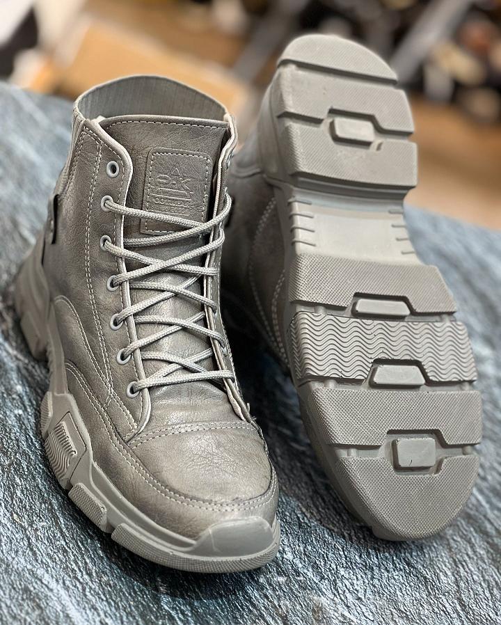 Gray Outdoor Camping Work Boots