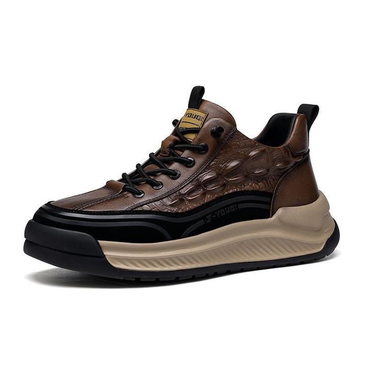 U7 Head Cowhide Men's Sneakers