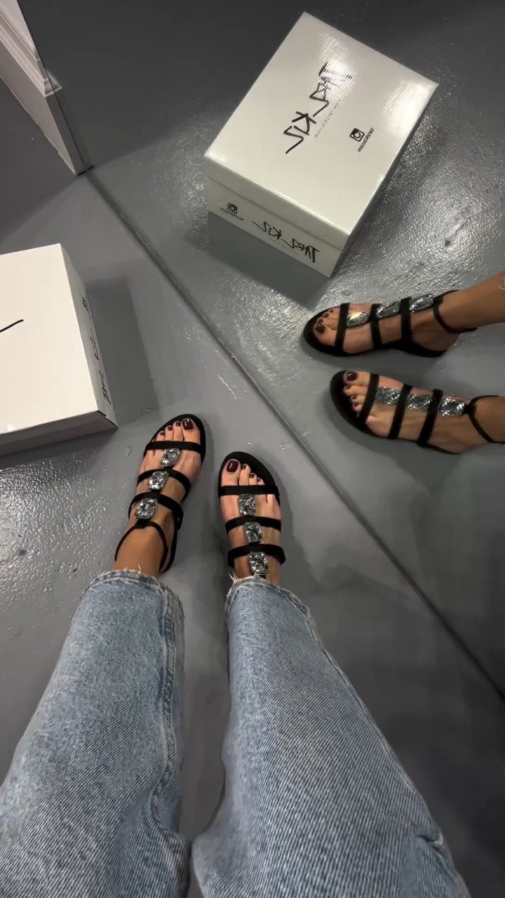 Miranda Black Sandals