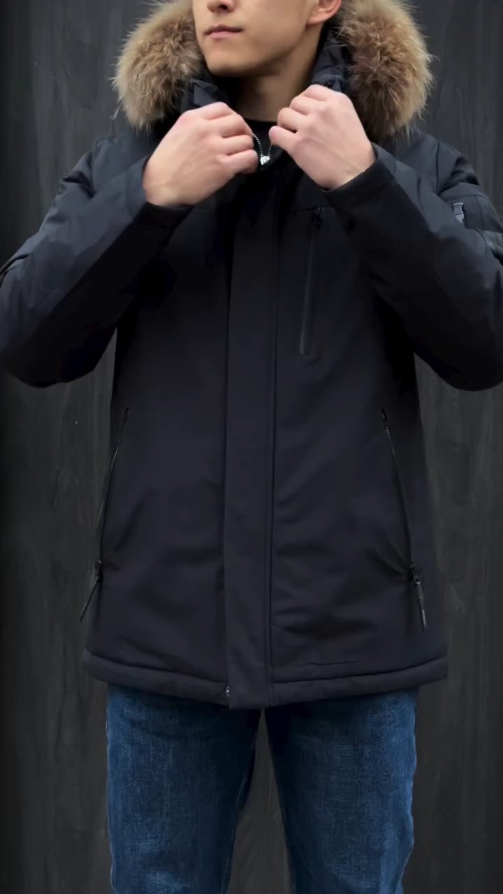 Men's High-end Mid-length Down Jacket