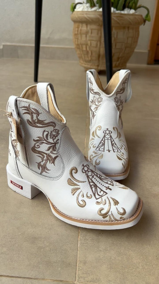 Women's Western White Cowboy Boots