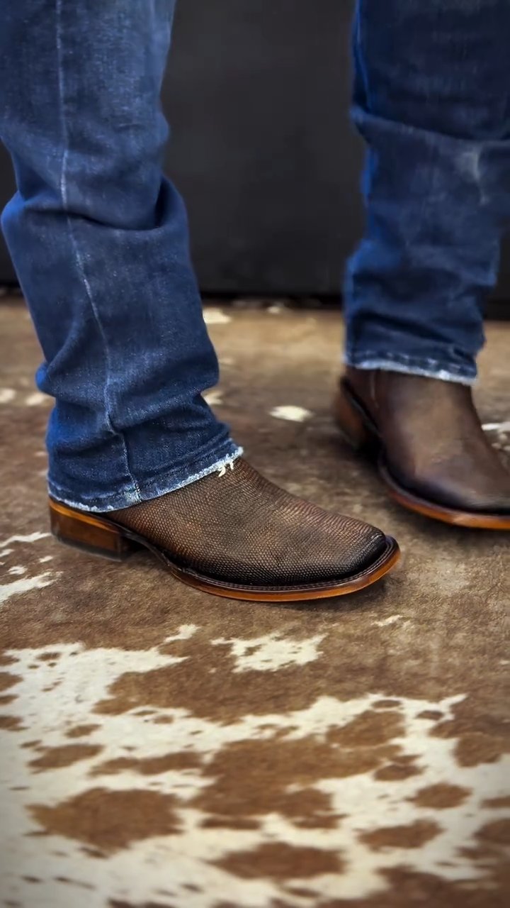 Brown Men's Genuine Chelsea Leather Boots