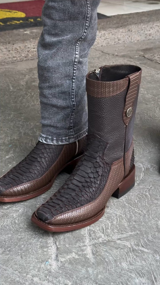 2024 Men's High Quality Python Casual Boots