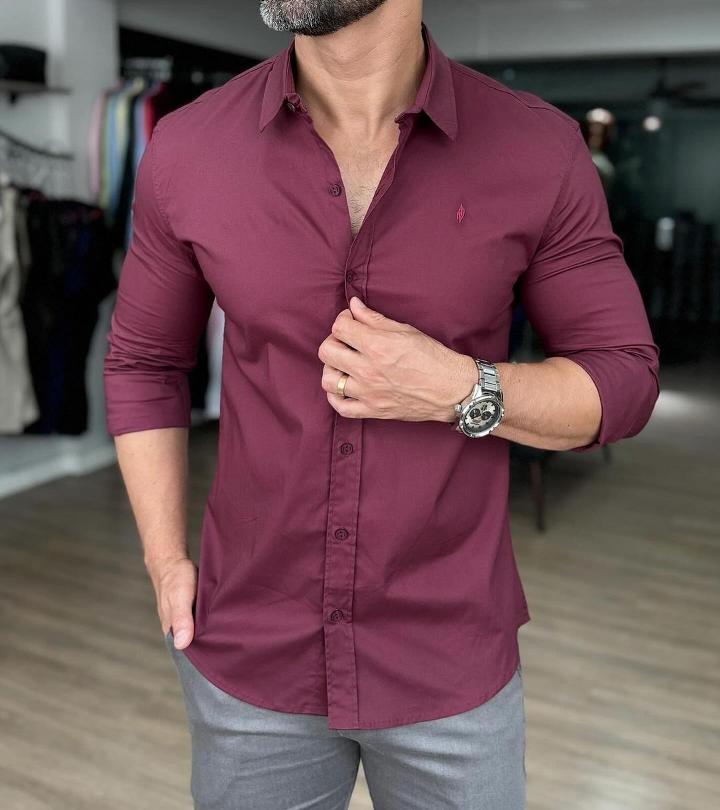 Men's Street Casual Long Shirt