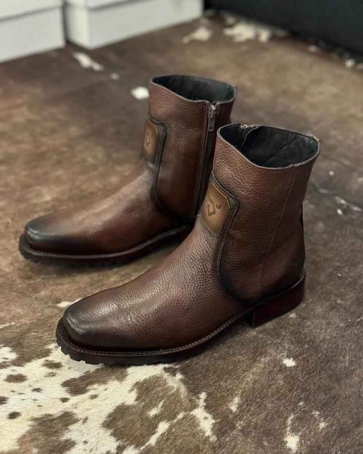 Cuadra Zipper Deerskin Boots